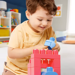 MEGA BLOKS Sac Medium Rose 60 Blocs