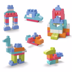 MEGA BLOKS Sac Medium Rose 60 Blocs - Vue supplémentaire 4
