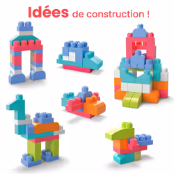 MEGA BLOKS Sac Medium Rose 60 Blocs - Vue supplémentaire 9
