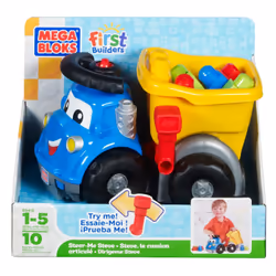 Mattel Mega Bloks First Builders - Steve Le Camion Benne