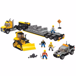 Mattel Cat - Mega Bloks L'Unité De Transport D'Engins, 5 an(s), Plastique, 778 pièce(s), 1,36 kg