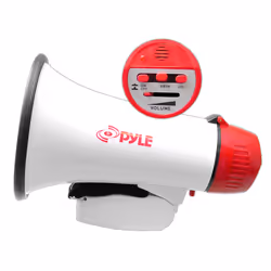 Pyle PMP37LED mégaphone Intérieur & extérieur 30 W Rouge, Blanc