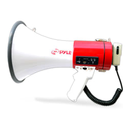 Pyle PMP57LIA mégaphone Intérieur & extérieur 50 W Rouge, Blanc
