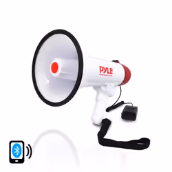Pyle PMP42BT mégaphone Intérieur & extérieur 40 W Rouge, Blanc