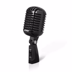 Pyle PDMICR42BK, Microphone de scène/direct, -50 dB, 30 - 15000 Hz, Cardioïde, Avec fil, 6,35 mm (1/4")