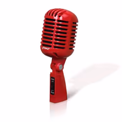 Pyle PDMICR42R, Microphone de scène/direct, -50 dB, 30 - 15000 Hz, Cardioïde, Avec fil, 6,35 mm (1/4")