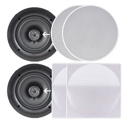 Pyle PDIC106 haut-parleur 2-voies Blanc Avec fil 250 W