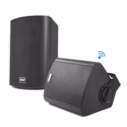 Pyle PDWR62BTBK, 2-voies, 2.0 canaux, Avec fil &sans fil, 60 W, 80 - 20000 Hz, Noir