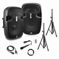 Pyle PPHP1249KT, 2-voies, Sol, 1800 W, 8 Ohm, 96 dB, 50 - 18000 Hz
