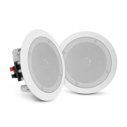 Pyle PDIC1651RD haut-parleur 2-voies Blanc Avec fil