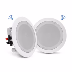 Pyle PDICBT652RD, 2-voies, 2.0 canaux, Avec fil &sans fil, 70 - 20000 Hz, 8 Ohm, Blanc
