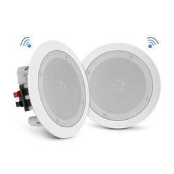 Pyle PDICBT652RD haut-parleur 2-voies Blanc Avec fil &sans fil