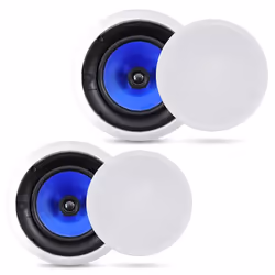 Pyle PIC6E, 2-voies, 2.0 canaux, Avec fil, 125 W, 45 - 20000 Hz, Blanc