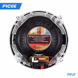 Pyle PIC6E haut-parleur 2-voies Blanc Avec fil 125 W