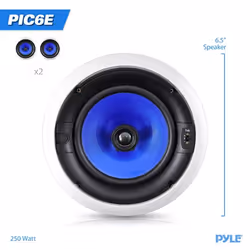 Pyle PIC6E haut-parleur 2-voies Blanc Avec fil 125 W