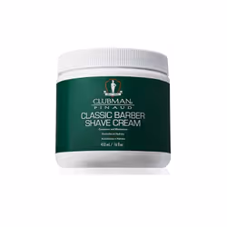 Clubman Classic Barber, Crème à raser, Hommes, Tous types de peau, 450 ml, Hydratant, Lissage, Apaisant, Pot