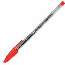 BIC Cristal Medium, Clip, Stylo à bille, Rouge, 50 pièce(s), Moyen