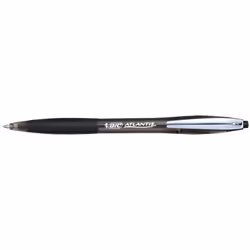 BIC 902133, Clip, Stylo à bille rétractable avec clip, Rechargeable, Noir, 12 pièce(s)