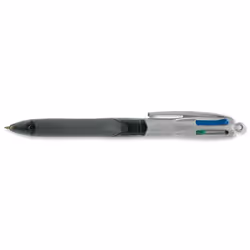 BIC 4 Colours Grip PRO, Clip, Stylo à bille rétractable avec clip, Rechargeable, Noir, Bleu, Vert, Rouge, 12 pièce(s), Moyen