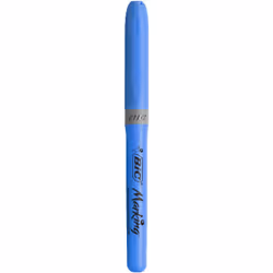 BIC Highlighter Grip marqueur 12 pièce(s) Pointe biseautée Bleu