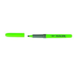 BIC Brite Liner Grip marqueur 12 pièce(s) Pointe biseautée Vert