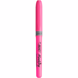 BIC Highlighter Grip marqueur 12 pièce(s) Pointe biseautée Rose