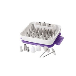 Wilton 2104-0240 Pinceau à pâtisserie Métallique, Violet, Blanc