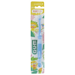 GUM Brosse à Dents Soft Baby 0 Mois et + 213 - Couleur : Bleu
