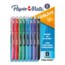 Papermate Inkjoy Stylos rétractables à encre gel Fin Couleurs assorties 8 pièce(s)