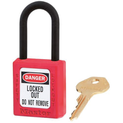 Master Lock - Cadenas de consignation en thermoplastique diélectrique - 406RED