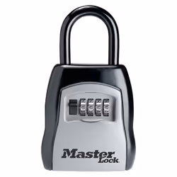 MASTER LOCK 5400D, Verrouillage à combinaison, Verrou de stockage, Noir, Gris, Métal, Octogonal, 4 chiffres