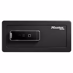 MASTER LOCK LX110BEURHRO, Coffre-fort indépendant, Noir, 2 clés, Lecteur d'empreinte digitale, 25,4 L, A poser/à emmurer, Bat ...