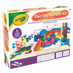 Kit de peinture par numéro - CRAYOLA - 6 gabarits de peinture - Dès 5 ans