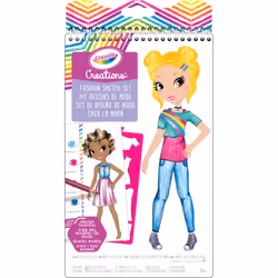 Crayola Creations Fashion Carnet de croquis, 70 pièce(s), 8 an(s), Multicolore