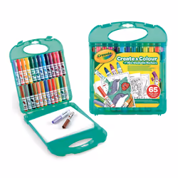 Crayola Mallette de feutres, Kit de loisirs créatifs pour enfants, 4 an(s), 65 pièce(s)