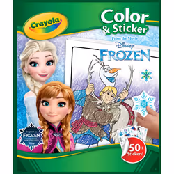VIVID La Reine des Neiges - Album de Coloriage et d'Autocollants, 3 an(s), Garçon/Fille, Viêt Nam, Français, Frozen, 180 g