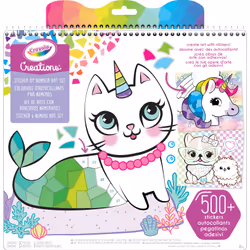 Crayola Creations Set autocollant par numéro, 500 pièce(s), 8 an(s), Multicolore