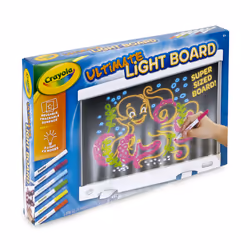 Crayola Ultimate Light Board, Ardoise/tampon effaçable à sec pour enfants, 6 an(s), Batteries requises, Blanc