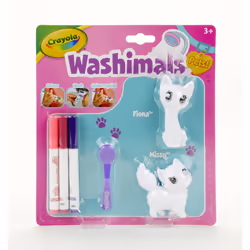 Crayola Washimals - Pack extension Chat, Kit de figurines jouets, 3 an(s), Multicolore