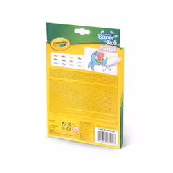 Crayola 12 Feutres lavables Super Pointes Teintes pastel
