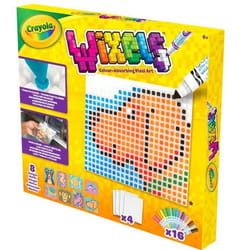 Créatif - CRAYOLA - Wixels Coffret Animaux - Art en pixels coloré et lavable! Dès 6 ans