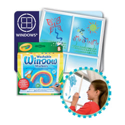 VIVID 8 Feutres Lavables Pour Fenêtre