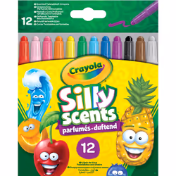 VIVID 12 Crayons À La Cire Rétractables Parfumés Silly Scents