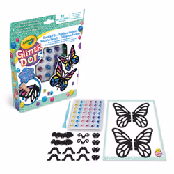 Crayola Glitter Dots - Mosaïques 3D papillon