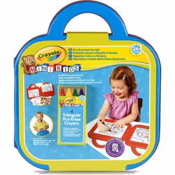 Crayola - Mini Kids - Mon 1er pupitre effaçable à sec - Jouet pour enfant - Bleu - Mixte