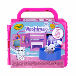 Crayola Washimals salon de beauté, Kit de figurines jouets, 3 an(s), Rose, Violet