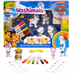 Washimals - Mes animaux à colorier - CRAYOLA - 4 animaux PatPatrouille - Dès 3 ans