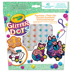 Crayola Glitter Dots - Porte-clés sujets en paillettes 3D