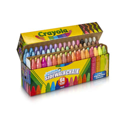 Crayola 64 Craies de trottoir lavables