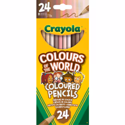 Crayola Couleurs du Monde - 24 crayons de couleur, Multicolore, 24 pièce(s)